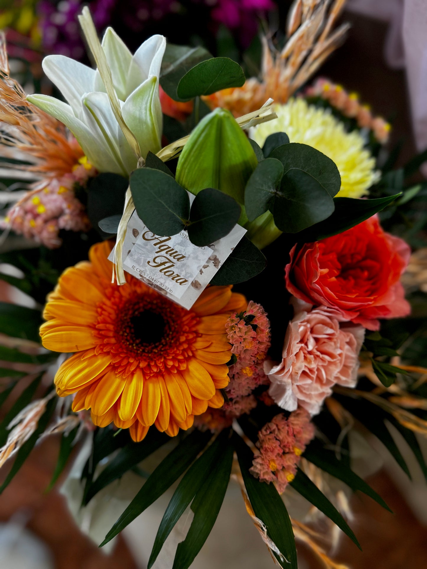 Bouquet plaisir en bulle d'eau